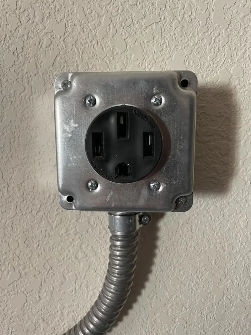 NEMA 14-50 outlet installed for Electrical Panel Upgrade in Sunset Hills